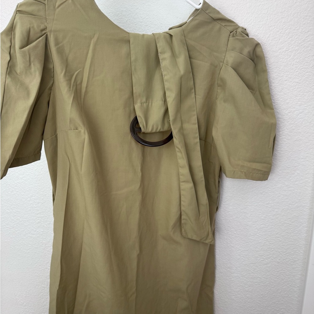 Llacie mini olive green dress